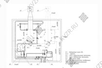 Схема подключения и монтажа водогрейного промышленного котла 1860 кВт газового